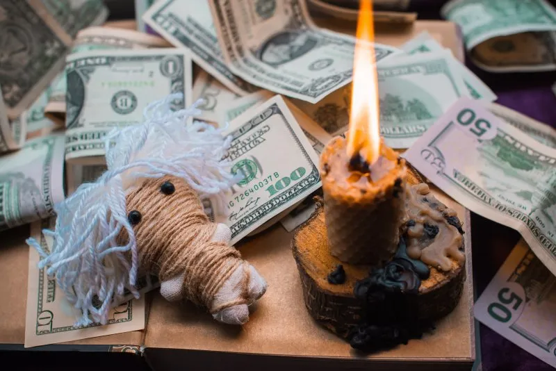 a spell to make him give you money